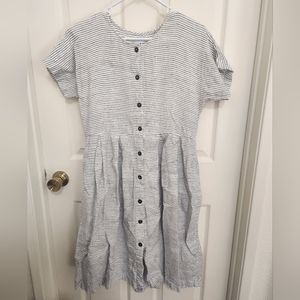 S OffOn black and white striped dress